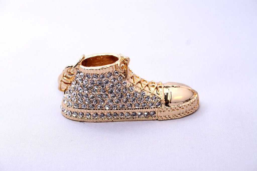 Gold Rhinestone Sneakers